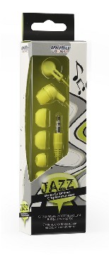 Наушники Smartbuy Sbe-760 Jazz желтые 3 пары силиконовых вставок