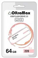Флеш диск Oltramax Om-64gb-220-розовый фото в интернет-магазине Telemarka Вологда