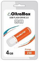 Флеш диск Oltramax Om-4gb-230-оранжевый фото в интернет-магазине Telemarka Вологда