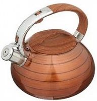 Чайник со свистком Daniks Dsc-8797 коричневый фото в интернет-магазине Telemarka Вологда