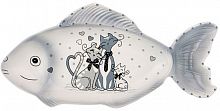 Блюдо для рыбы "ля Мур" 35,5*15,5 см. высота=3,5 см. (кор=36шт.) 490-421 фото в интернет-магазине Telemarka Вологда
