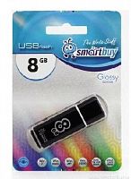 Флеш диск Smartbuy 8gb Glossy Series Black фото в интернет-магазине Telemarka Вологда