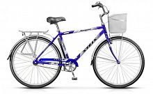 Велосипед Stels Navigator-300 Gent 28" Z010 Lu085341*lu070375 *20" Синий+корзина фото в интернет-магазине Telemarka Вологда