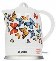 Электрочайник Delta Dl-1233а фарвор бабочки фото в интернет-магазине Telemarka Вологда
