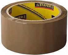 Клейкая лента Stayer 1207-50 коричневая, толщина 45мк фото в интернет-магазине Telemarka Вологда