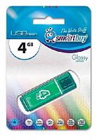 Флеш диск Smartbuy 4gb Glossy Series Green фото в интернет-магазине Telemarka Вологда