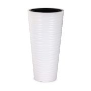 Кашпо «Оазис» 13/63л (со вставкой) (белый) М8081