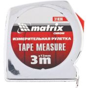 MATRIX Рулетка Chrom,3 м x 13 мм,хромированный корпус 31036