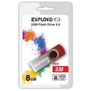 Флеш диск EXPLOYD EX-8GB-530-красный