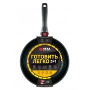 Сковорода НЕВА МЕТАЛЛ ПОСУДА GL2124 а/пр литая 24см Готовить легко stone