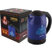 Электрочайник МАТРЁНА MA-005 (2,0 л) стальной синий гжель