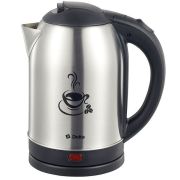 Электрочайник DELTA DL-1333 нерж.,черный COFFEE TIME 2л