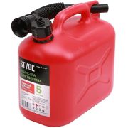 Канистра STVOL SKP5 для ГСМ, пластиковая, 5л, красная