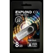 Флеш диск EXPLOYD EX-8GB-530-черный