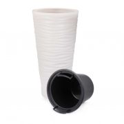 Кашпо «Оазис» 5/25л (со вставкой) (св.бежевый) М8077