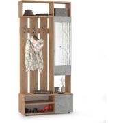 МЕБЕЛЬ-КОМПЛЕКС Шкаф МЦН Милан исп.5 /универс/ дуб золотой крафт/ателье светлое (3 кор.)