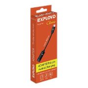 Переходник EXPLOYD EX-AD-758 8 pin Jack 3,5mm - 8 pin черный Classic