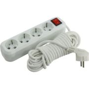 Удлинитель с заземлением+выкл SMARTBUY SBE-16-4-05-ZS 4 гнезда 5 метров (16А/3.5кВт, ПВС 3х1.0)