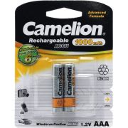 Аккумулятор CAMELION (6182) AAA-1000mAh Ni-Mh BL-2 (NH-AAA1000BP2, аккумулятор,1.2В)