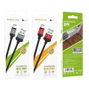 Кабель microUSB BOROFONE (6931474705983) BX28 Dignity USB-microUSB 2.4A 1.0m серый/черный