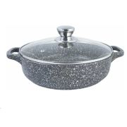 Жаровня ТРАДИЦИЯ ТМ9283 а/пр литая 28см стекл/кр Мрамор