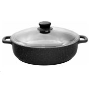 Жаровня ТРАДИЦИЯ ТМ9263 а/пр литая 26см стекл/кр Мрамор