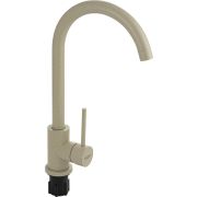 BRIMIX 9306 Смеситель для кухни, шаровый, С - образный излив, из нержавеющей стали марки 304, цвет СВЕТЛО-БЕЖЕВЫЙ камень.