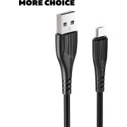 MORE CHOICE (4627151192772) K22m USB 2.0A microUSB черный - 1,0m