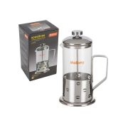 Чайник/кофейник MALLONY Caffe, 600 мл, из жаропр стекла, в корпусе из нерж стали,B535-600ML (950146)