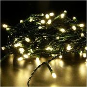 FUNRAY Рисовая RL-110WW, 10м, 100LED, тепл.белый, темно-зел. шнур 0,7м, контроллер,