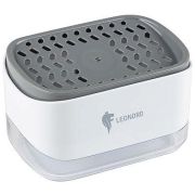 LEONORD Диспенсер для моющего средства SAUBER (нажимной, с держателем губки)