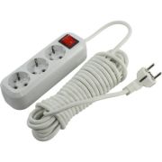 Удлинитель с заземлением SMARTBUY (SBE-16-3-07-ZS) 3 гнз х 7,0 м (16А/3.5кВт, ПВС 3х1.0)