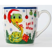 Кружка OLAFF 246-08012 ВЕСЁЛЫХ ПРАЗДНИКОВ, 270мл, микс 3 декора 56950