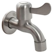 MAGNUS 9257 Кран водоразборный 10 см от стены металлокерамика с аэратором из нержавеющей стали марка