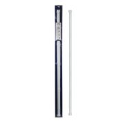 GFMARK 100015 Карниз в ванную телескопический 1200 х 2200 мм , прямой белый из алюминия , овальная труба