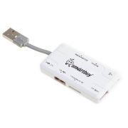 SMARTBUY (SBRH-750-W) хаб + картридер белый
