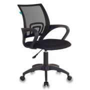 ЯРКРЕСЛА Sti-Ko44/black топ-ган спинка сетка черная, сиденье ткань-сетка черная, крестовина пластик черный