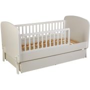 POLINI Кровать детская Polini kids Mirum 2010 c ящиком, белый / белый (1 кор)