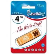 Флеш диск Smartbuy 4GB GLOSSY SERIES ORANGE