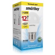 Лампа светодиодная SMARTBUY (SBL-G45-12-30K-E27) 12W/3000/E27