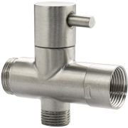 МАГНУС 7123 Дивертор к смесителю в ванную из нержавеющей стали, металлокерамика