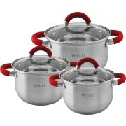 Набор кастрюль KELLI KL-4236 Красный