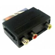 Переходник PERFEO A7007 SCART (21 PIN) вилка «IN»-3XRCA розетка видео+стерео-аудио