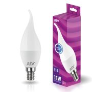 Лампа светодиодная REV 32517 8 LED FC37 Е14 11W, 4000K, нейтральный свет, свеча на ветру