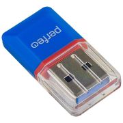 Карт-ридер PERFEO (PF_5054) Micro SD, (PF-VI-R008 Blue) синий