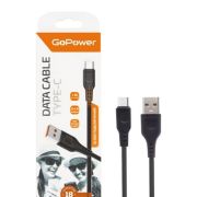 Кабель GOPOWER (00-00018566) GP01T USB (m)-Type-C (m) 1.0м 2.4A черный