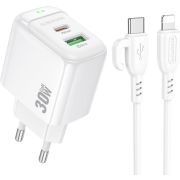 СЗУ BOROFONE (6941991113888) BAS45Aai 2USB 3.0A PD 30W QC3.0