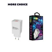 СЗУ MORE CHOICE (4627151195124) NC55QCm QC3.0 White