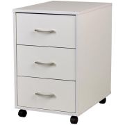 POLINI Тумба с ящиками kids Mirum на колесах 40х55см белый (1 кор.)