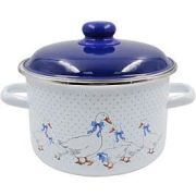 Кастрюля СТАЛЬЭМАЛЬ 1RD181S Гуси эмал цил 3,0л